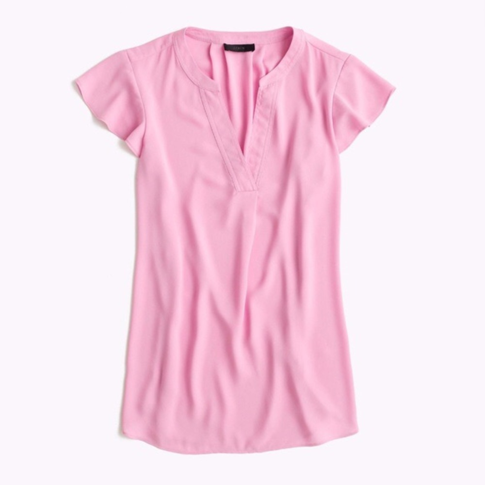 J. Crew Flutter Sleeve Top